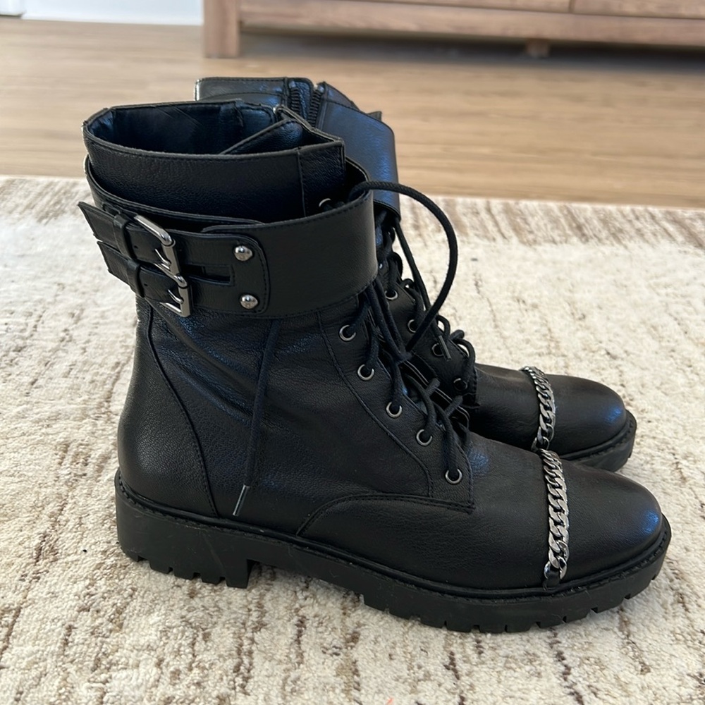 Jessica Simpson black leather boots